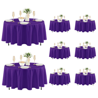 Fitable 6 Pack Black Tablecloths 70x120 Inch for 6-8 Ft Rectangle Tables