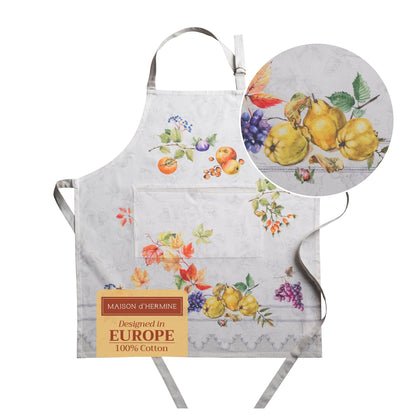 Maison d' Hermine Aprons for women with Pocket 100% Cotton (27.50"x31.50")
