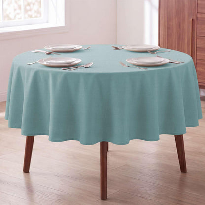 H.VERSAILTEX Linen Table Cloths Rectangle 60 x 84 Inch Premium Tablecloth Spill-Proof Waterproof Table Cover for Dining Buffet Feature Extra Soft and Thick Fabric Wrinkle Free, Natural