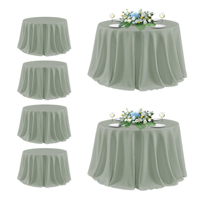 sancua 2 Pack Black Tablecloths 60x102 Inch for 6 Feet Rectangle Tables