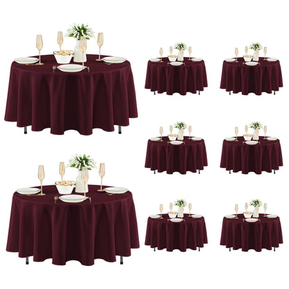 Fitable 6 Pack Black Tablecloths 70x120 Inch for 6-8 Ft Rectangle Tables