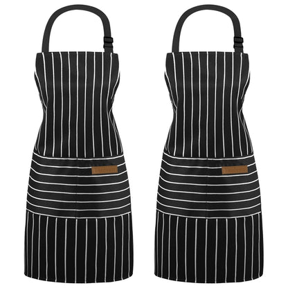 Taidven Apron - Unisex, Adjustable Bib Kitchen Apron, Cooking Apron, Chef Aprons for Men, Aprons for Women with Pockets