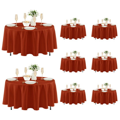 Fitable 6 Pack Black Tablecloths 70x120 Inch for 6-8 Ft Rectangle Tables