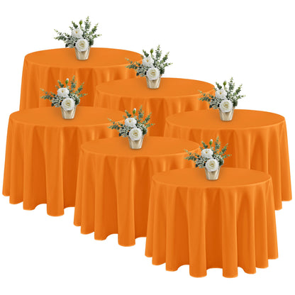 Fitable 6 Pack Black Tablecloths 70x120 Inch for 6-8 Ft Rectangle Tables