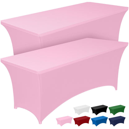 Pureegg Spandex Tablecloth 6ft 2 Pack Black