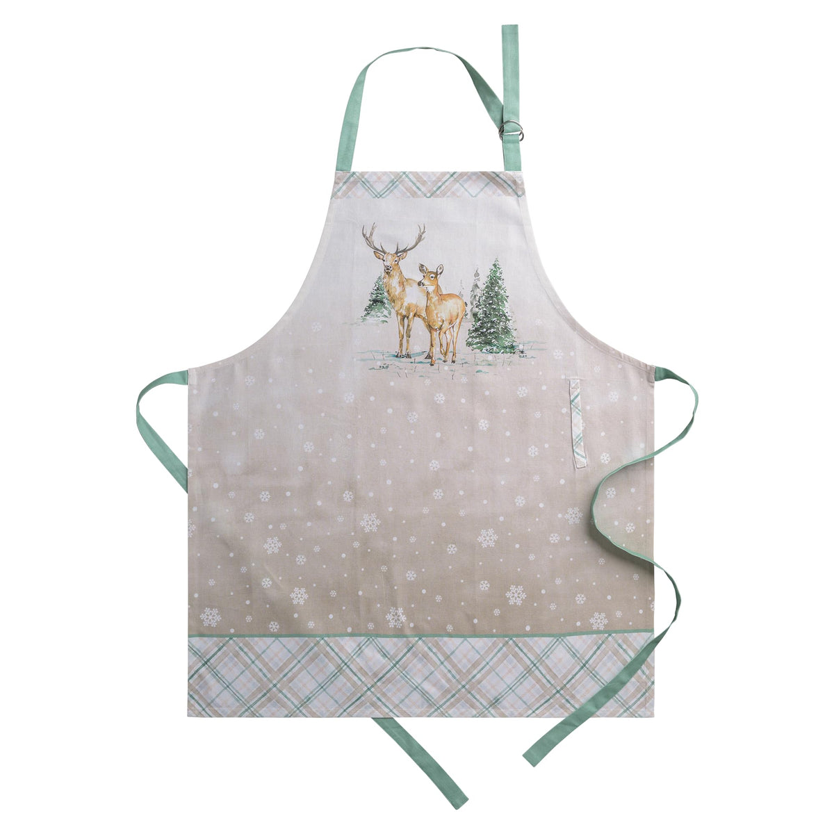 Maison d' Hermine Aprons for women with Pocket 100% Cotton (27.50"x31.50")