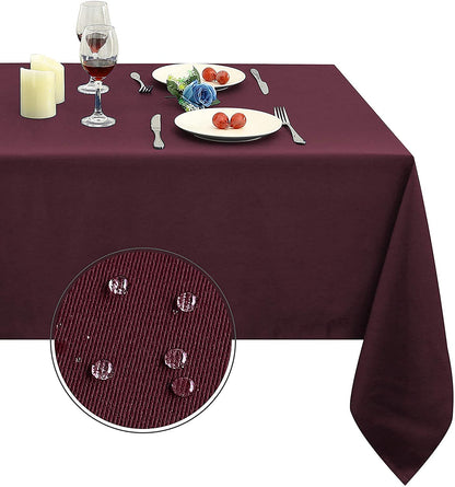 Obstal Rectangle Table Cloth, Navy Blue, 60 x 84 Inch