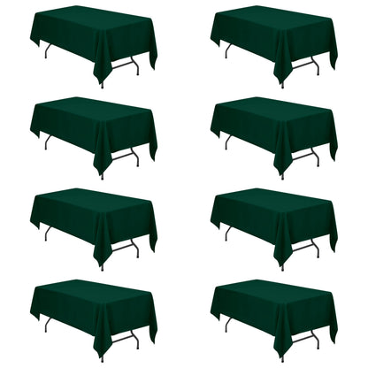BRILLMAX 6 Pack Ivory Tablecloths 60x102 Inch for 6ft Rectangle Tables