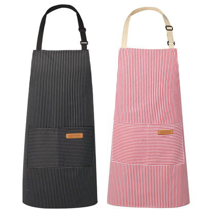 VALOME 2 Pack Kitchen Aprons with Pockets, Cooking Chef Apron for Men Women