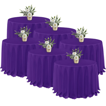 Fitable 6 Pack Black Tablecloths 70x120 Inch for 6-8 Ft Rectangle Tables