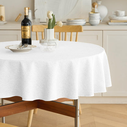 Decorelia Linen Textured Fall Tablecloth Rectangular Burnt Orange, 52"x70"