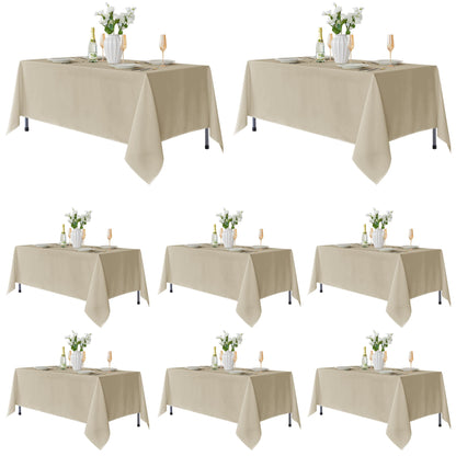 Fitable 6 Pack Black Tablecloths 70x120 Inch for 6-8 Ft Rectangle Tables