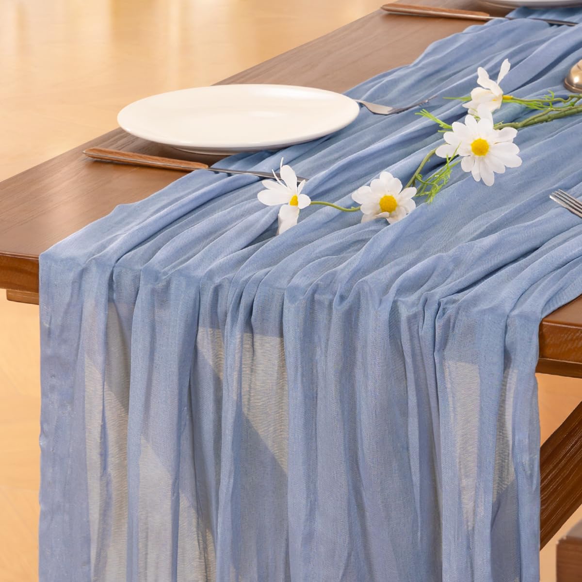 Pink Cheesecloth Table Runner Fall Boho Wedding Birthday Party Home Decor
