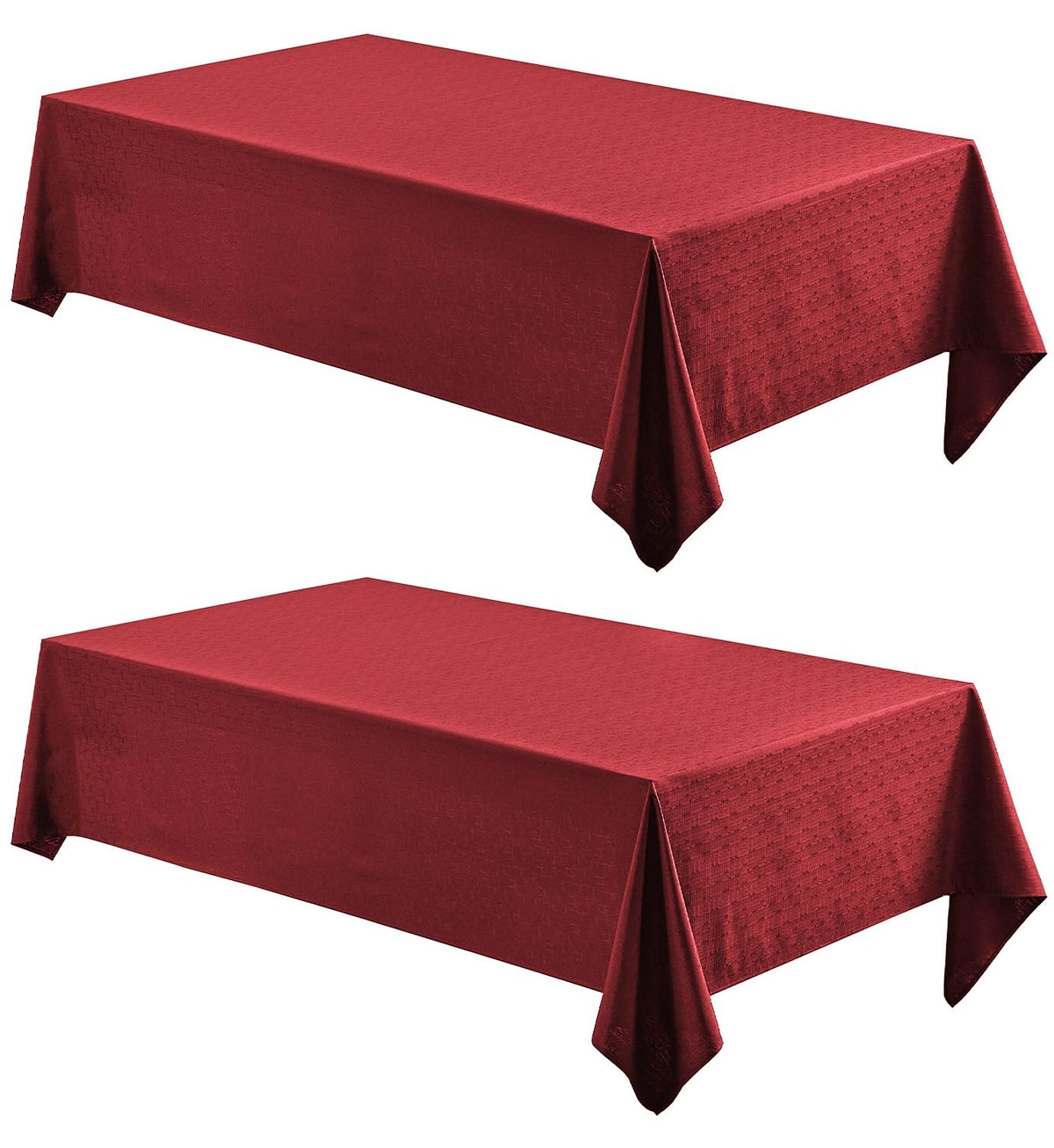 Veblandy Rectangle Tablecloth Linen Textured Waterproof & Stain Resistant Table Cloth Wrinkle Free Decorative Fabric Farmhouse Table Cover for Dining/Party/Buffet/Wedding, 60 x 104 Inch, Sage Green