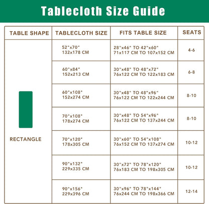 Textured Tablecloth Rectangle-Fabric Spillproof Table Cloth-Natural 60x108"