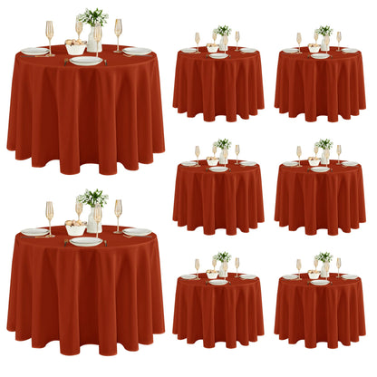 Fitable 6 Pack Black Tablecloths 70x120 Inch for 6-8 Ft Rectangle Tables