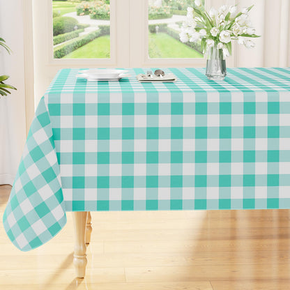Smiry Picnic Table Cloth, Vinyl Tablecloths with Flannel Backing, 60"x84"