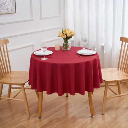FINDYOU 10 Pack White Table Cloth Rectangle Table 60 x 102 Inch Tablecloths for 6 Foot Rectangle Tables. Stain and Winkle Resistant Polyester Washable White TableCloths for Parties Wedding Dining