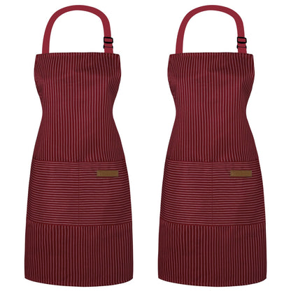Taidven Apron - Unisex, Adjustable Bib Kitchen Apron, Cooking Apron, Chef Aprons for Men, Aprons for Women with Pockets