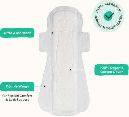 The Honey Pot Company - Cooling Herbal - Overnight - Pads for Women