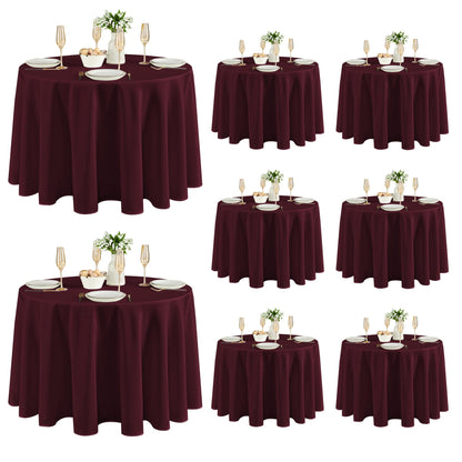 Fitable 6 Pack Black Tablecloths 70x120 Inch for 6-8 Ft Rectangle Tables