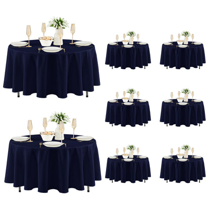 Fitable 6 Pack Black Tablecloths 70x120 Inch for 6-8 Ft Rectangle Tables