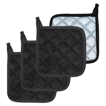 4 Pack Pot Holders for Kitchen Clearance Oven Potholders Sets for Kitchens Hot Pads for Kitchen Countertops Heat Resistant Red