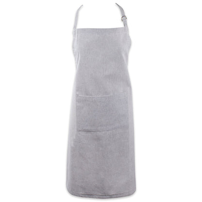 DII 100% Cotton Solid Chambray Kitchen Set, Chef Apron, Natural, 1 Piece