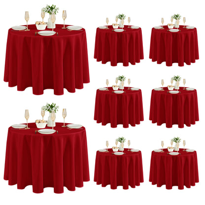 Fitable 6 Pack Black Tablecloths 70x120 Inch for 6-8 Ft Rectangle Tables