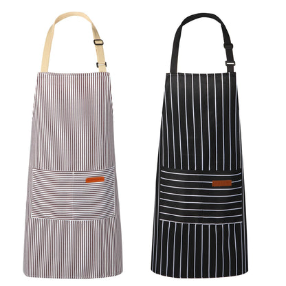 VALOME 2 Pack Kitchen Aprons with Pockets, Cooking Chef Apron for Men Women