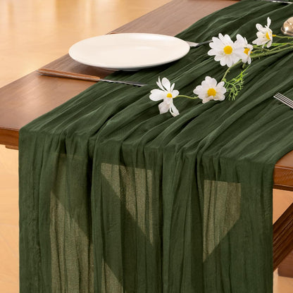 Pink Cheesecloth Table Runner Fall Boho Wedding Birthday Party Home Decor