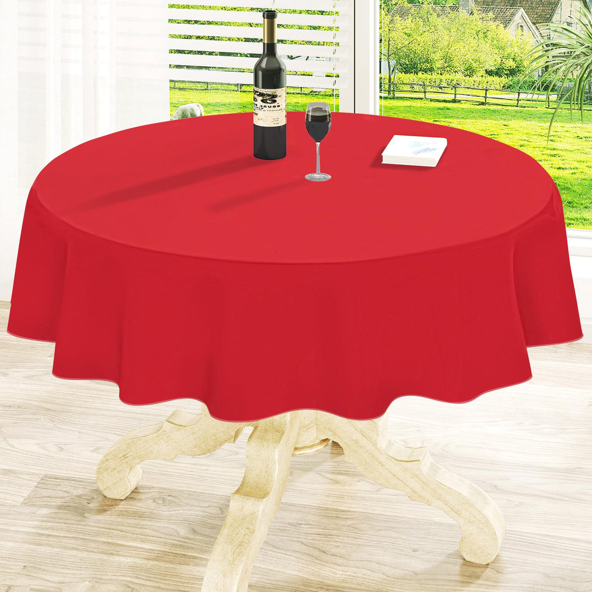 homing Rectangle Black Vinyl Waterproof Tablecloth with Flannel Backed
