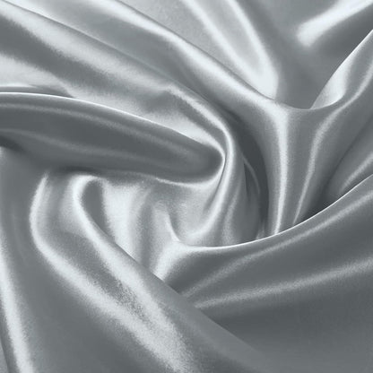 1 Pack Silver Satin Tablecloth, 58 x 102 Inches, Rectangle