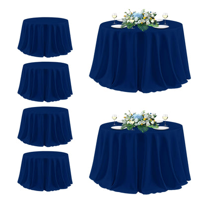 sancua 2 Pack Black Tablecloths 60x102 Inch for 6 Feet Rectangle Tables