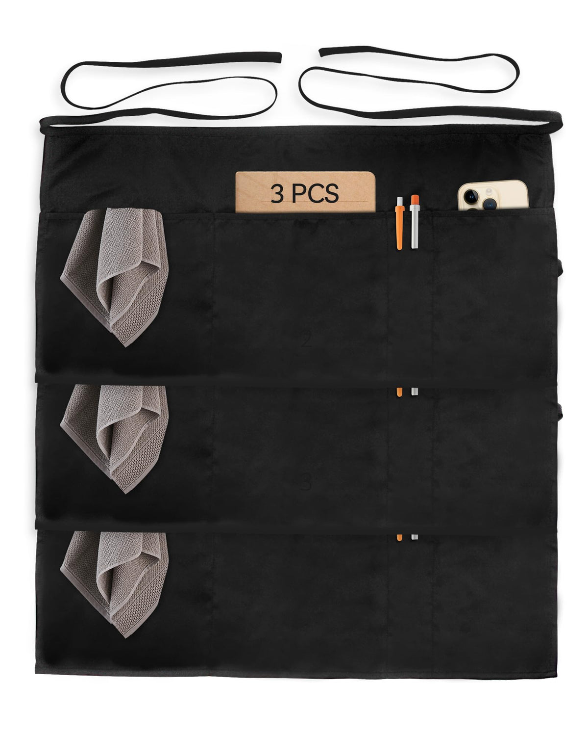 Xeoxarel Aprons with 4 Pockets (Available in 3 Pack / 7 Pack) 23.5'' X 11.5''