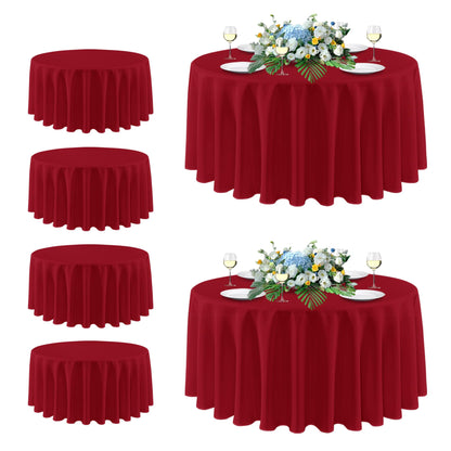 sancua 2 Pack Black Tablecloths 60x102 Inch for 6 Feet Rectangle Tables