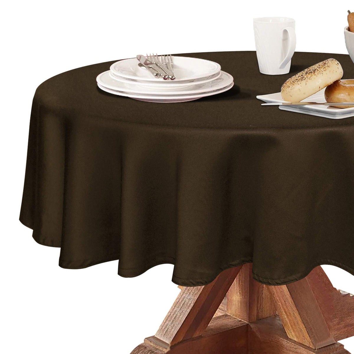 Obstal Rectangle Table Cloth, Navy Blue, 60 x 84 Inch