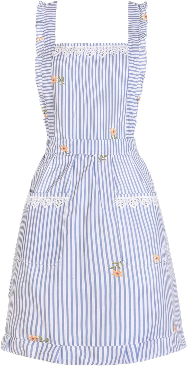 Aoomzoon Cute Aprons for Women with Pockets for Cooking Kitchen Gifts