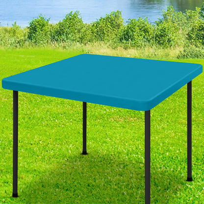 Moosfor Rectangle Spandex Fitted Table Cloth, 6FT Elastic Tablecloth