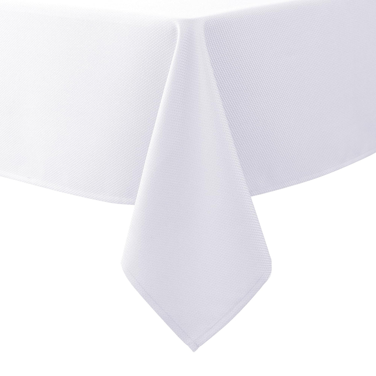 Textured Tablecloth Rectangle-Fabric Spillproof Table Cloth-Natural 60x108"