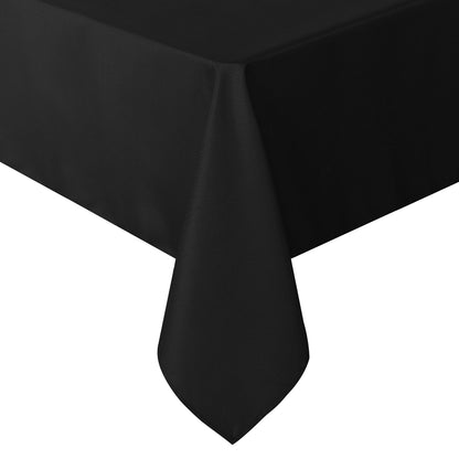sancua Rectangle Tablecloth, 60 x 84 Inch, Black