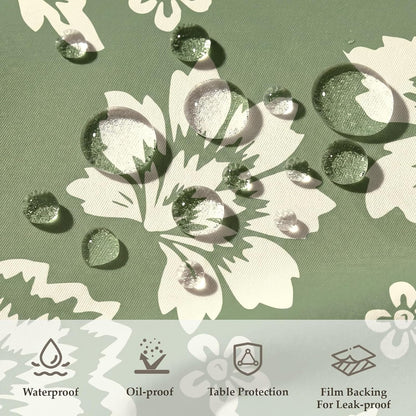 pickyNproud Waterproof Tablecloth Floral Table Cloth Spill Proof Rectangle Tablecloths for Dining Room, Wipeable Fabric Table Cover for Kitchen