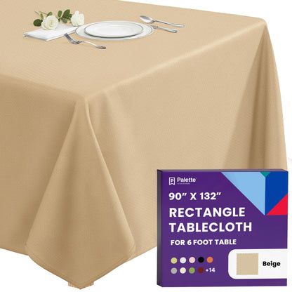 Gee Di Moda Rectangle Tablecloth - 70 x 120 Inch Navy Blue Table Cloth for 6 or 8 Foot Rectangle Tables - Heavy Duty Washable Fabric - for Holiday Party, Dinner, Weddings, Baby Shower & Events