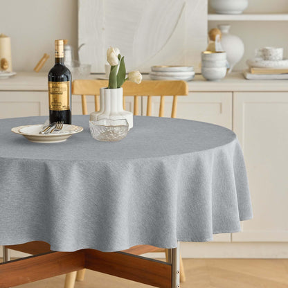 Decorelia Linen Textured Fall Tablecloth Rectangular Burnt Orange, 52"x70"