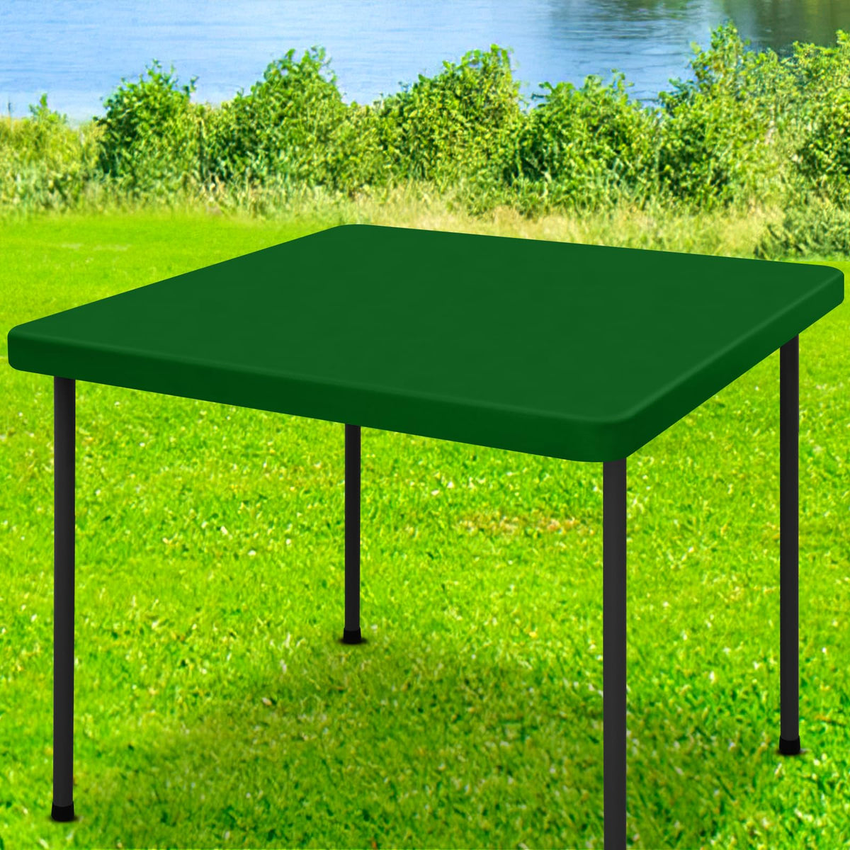 Moosfor Rectangle Spandex Fitted Table Cloth, 6FT Elastic Tablecloth