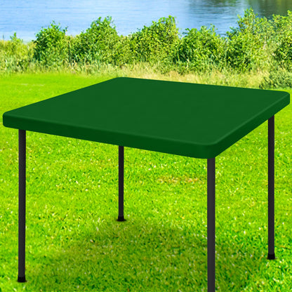 Moosfor Rectangle Spandex Fitted Table Cloth, 6FT Elastic Tablecloth