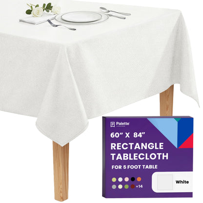 Gee Di Moda Rectangle Tablecloth - 70 x 120 Inch Navy Blue Table Cloth for 6 or 8 Foot Rectangle Tables - Heavy Duty Washable Fabric - for Holiday Party, Dinner, Weddings, Baby Shower & Events