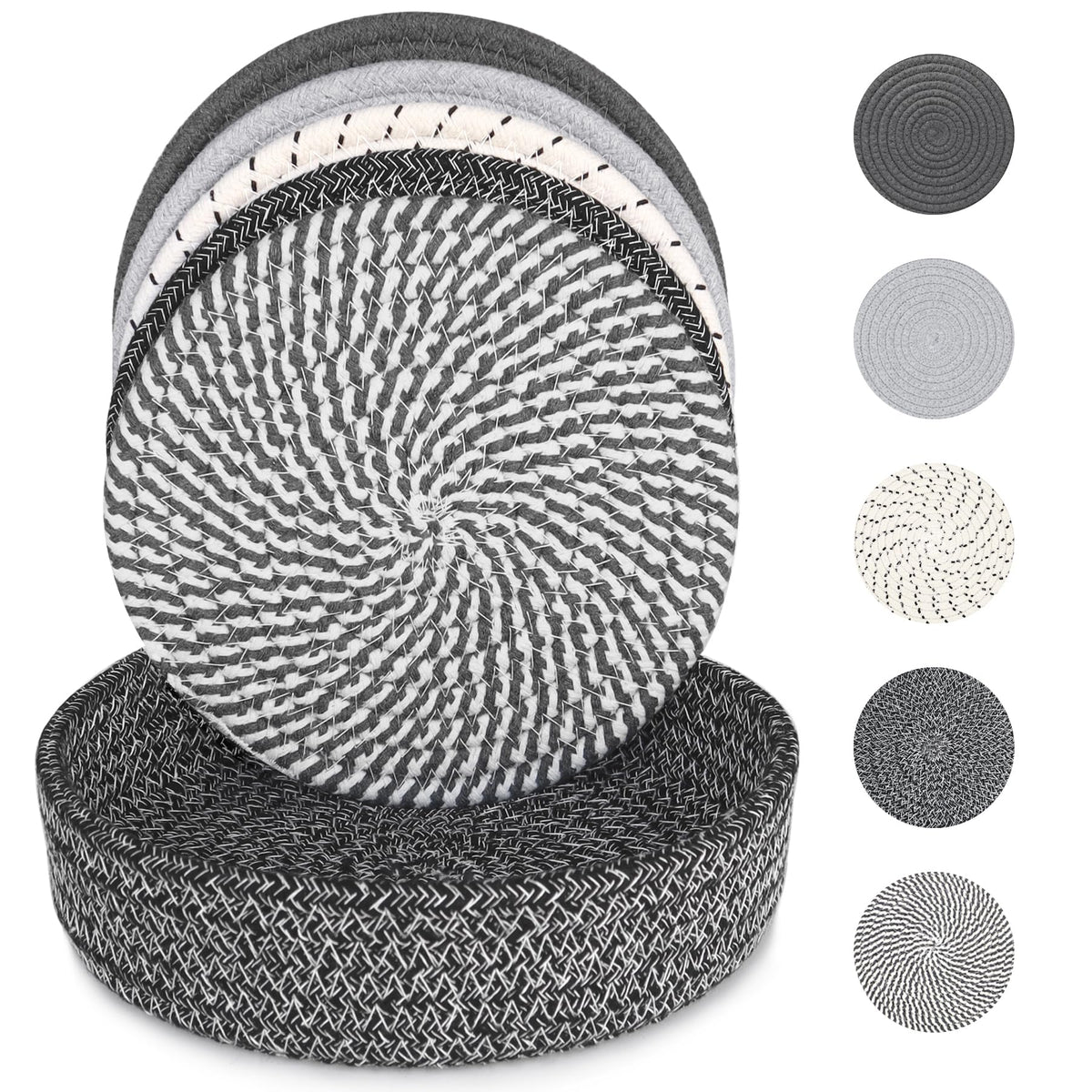 8 Inch Trivets for Hot Dishes, Hot Pots and Pans, 6 Pcs