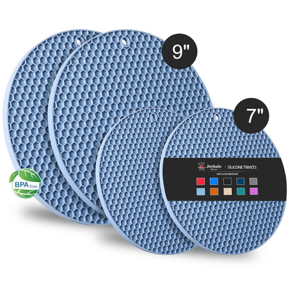 Joyhalo 4 Pack Trivets for Hot Dishes