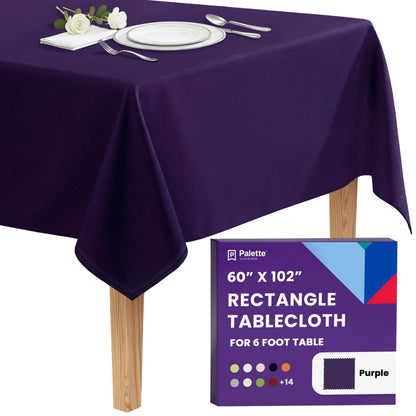 Gee Di Moda Rectangle Tablecloth - 70 x 120 Inch Navy Blue Table Cloth for 6 or 8 Foot Rectangle Tables - Heavy Duty Washable Fabric - for Holiday Party, Dinner, Weddings, Baby Shower & Events